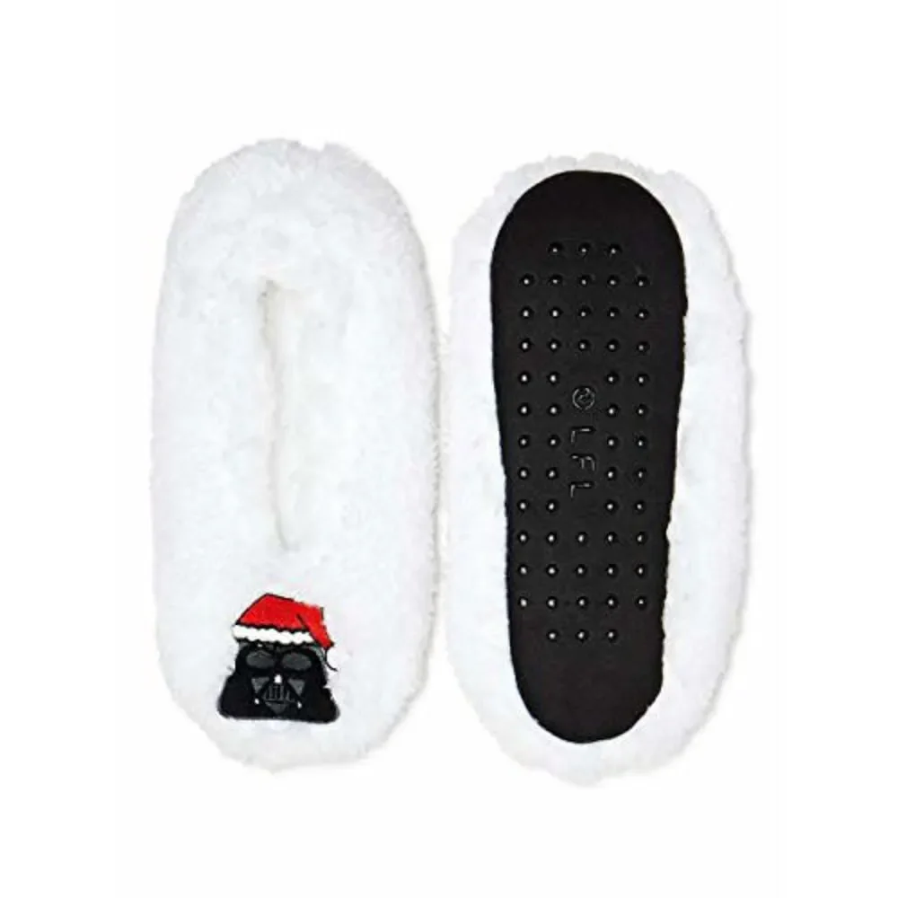 Fuzzy Babba Darth Women's Slipper Socks - Ons Size Fits Most (7-9.5)